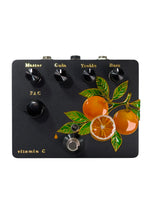 handmade Vitamin-C guitar preamp pedal orange style enclosure