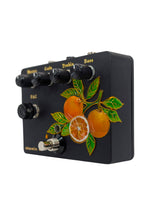 handmade Vitamin-C guitar preamp pedal orange style enclosure